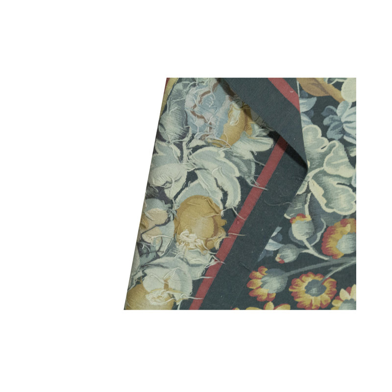 Hand-Knotted High-Quality Green and Green Area Rug