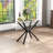 47.24" Modern Rectangular Glass Dining Table with Tempered Glass Top and Metal Legs - Contemporary Minimalist Design, Ideal for Dining Room, Kitchen, or Small Spaces -1557692083-1557692095