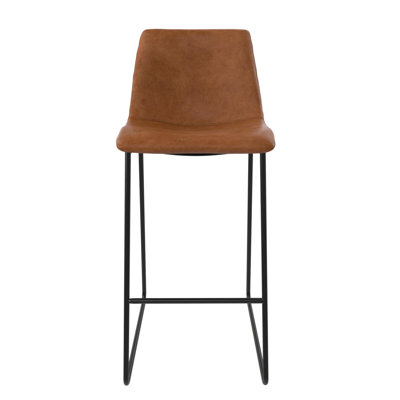 Melendy Upholstered Counter Stool with Metal Frame