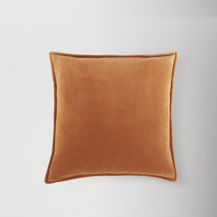 Marlan Mid Century Modern Camel Brown Leather Decorative Throw Pillow -  20x20