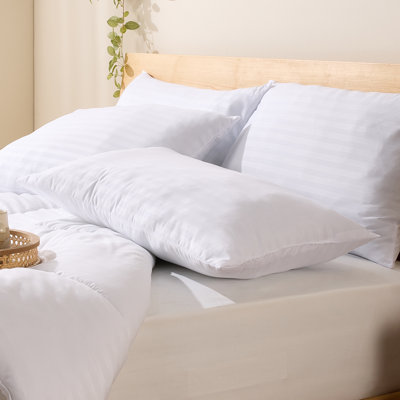 Snuggledown Scandinavian Hollowfibre Medium Support Back Sleeper Pillow (Pack of 4)