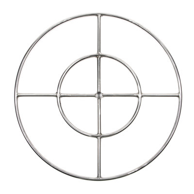 Brûleur à gaz à anneau double en acier inoxydable 316 de qualité marine EasyFirePits