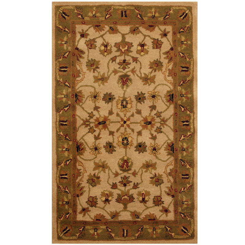Wool Oriental Indoor Rug, Rectangle 3'3" x 5'3"