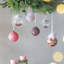 D4,7 po, boules de Noël décoratives, boules de Noël suspendues en verre, ensemble de 4