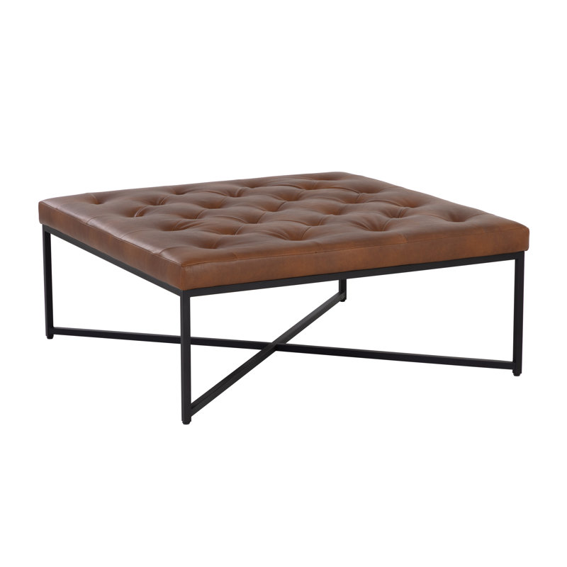 Repose-pieds Endall - noir - cognac Bravo