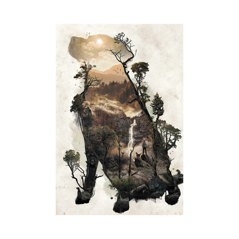 Labrador Retriever by Barrett Biggers - Print on Canvas, 20.32 cm H x 30.48 cm W, Wrapped Canvas