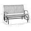 Balancelle de patio 2 places, causeuse de jardin
