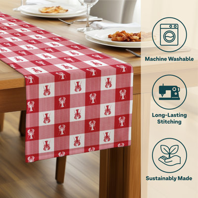 Eslick Lobster Milliken Signature Table Runner