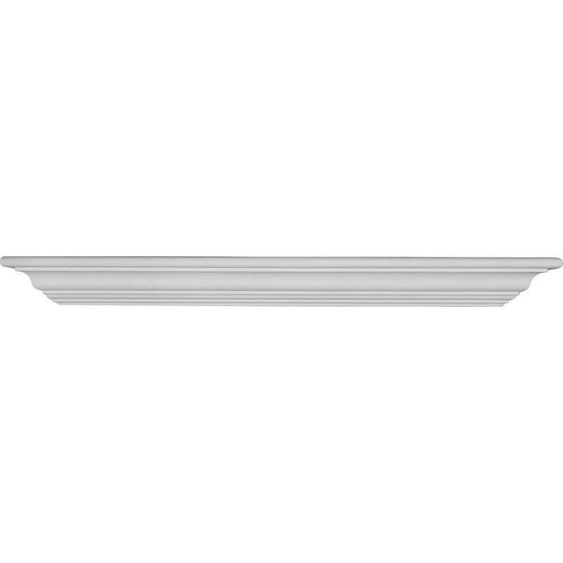 Classic U-Shaped Marbleizing Floating Shelf, 2.63" H x 30" W x 3.13" D