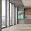 «Pink Flamingo» par Dean Russo, art mural sur toile-1258926625
