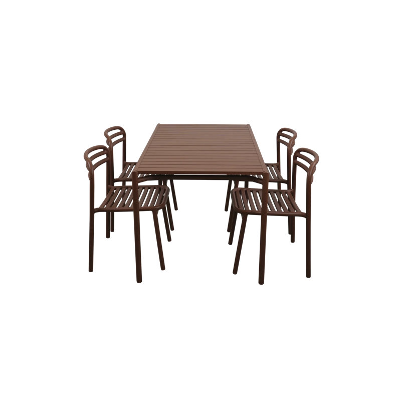 Bliss Dining Table Incl. 2 Chairs, 4, Desert Red