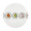 Sushi Roll Vegan Leather Round Coasters