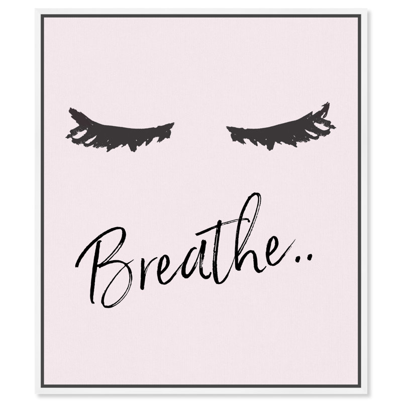 Breathe - reproduction d'art, Toile blanche encadrée