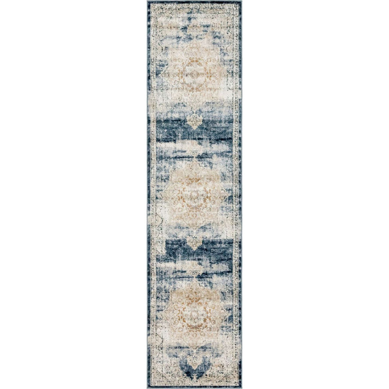 Parrado Ikat Indoor Rug, Runner 2'2" x 8'6"