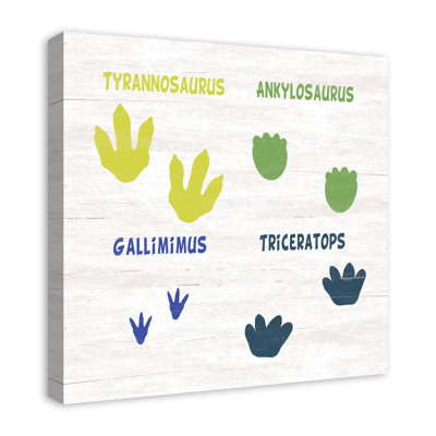 Art sur toile de dinosaures DeDee