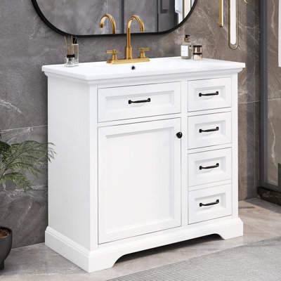 Hamlet 30'' Single Bathroom Vanity With Ceramic Top