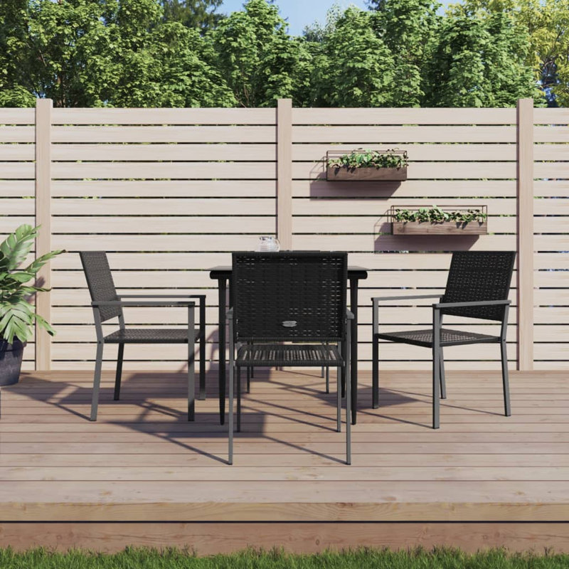Peri Patio Dining Set with Square Table, 4