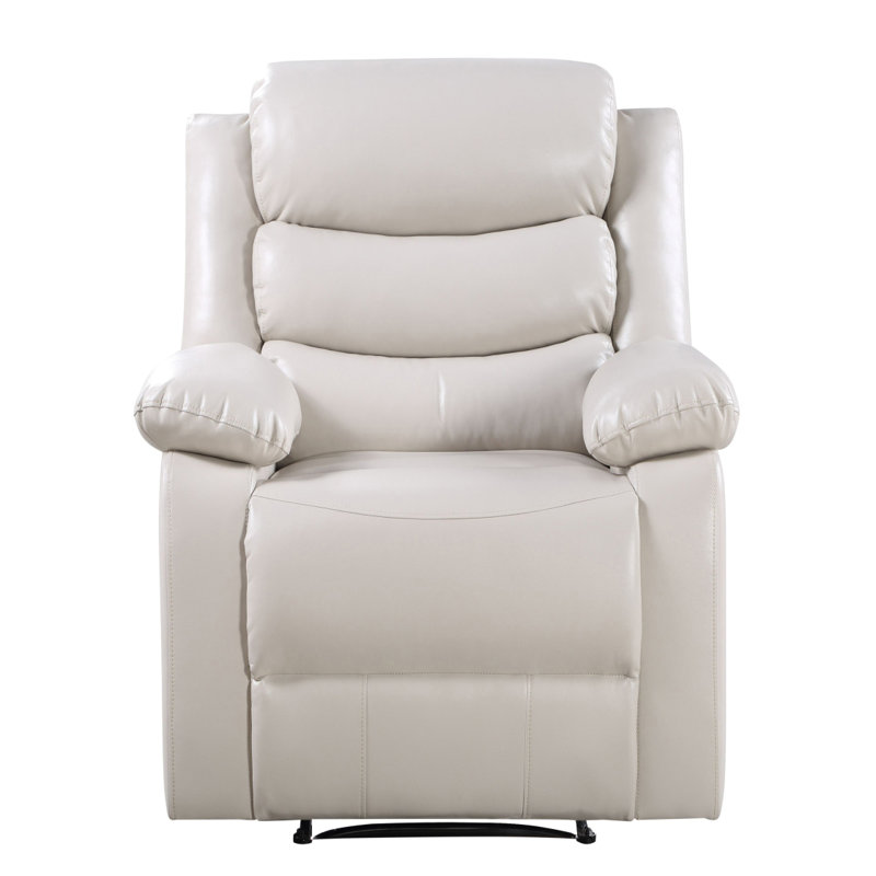 Beige Power Recliner With Pillow Top Arms, Beige