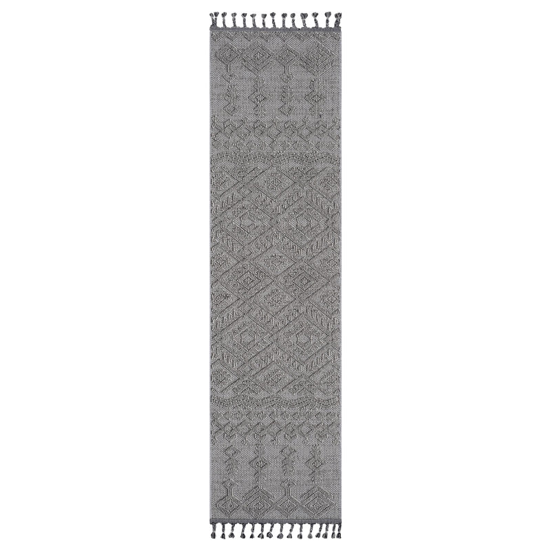 Tapis de couloir d'extérieur traditionnel Guros Collection, Tapis de couloir 2 pi 2 po x 8 pi