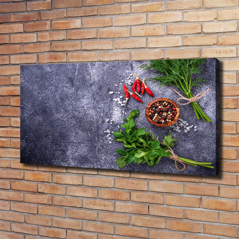 Herbs And Spices - Wrapped Canvas Print