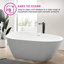 Baignoire autoportante en acrylique-84354363-85605696