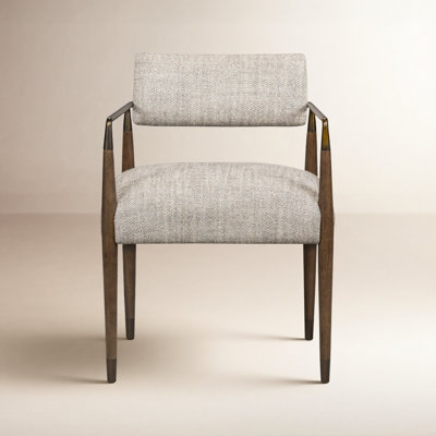Damari Linen Oak Dining Armchair