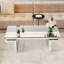 Table d'appoint géométrique, conception de sablier torsadé pour une utilisation intérieure et extérieure, durable et compacte