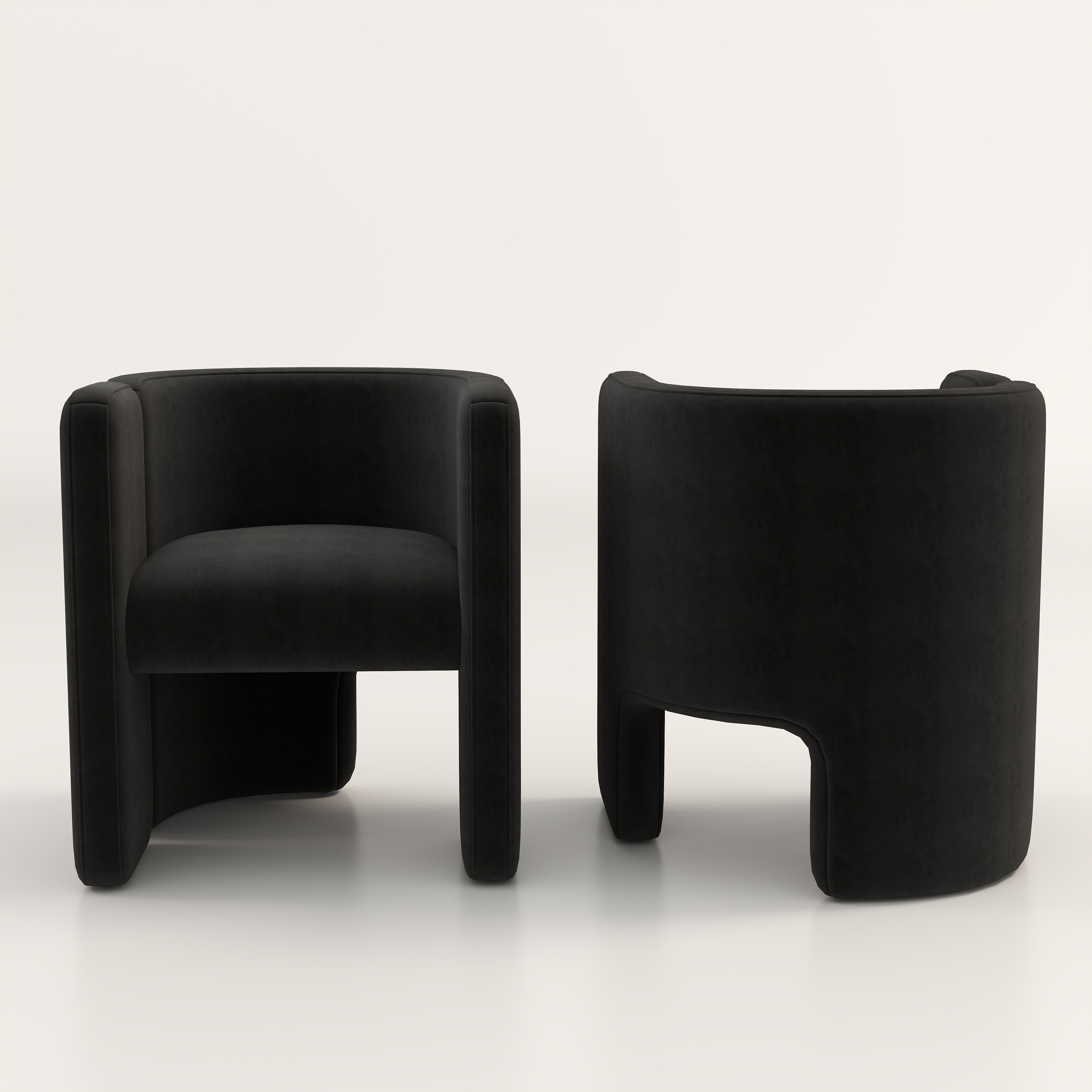 Jaimyn Upholstered Barrel Chair (Set of 2)