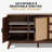 Ailia 58" 3 Drawer Sideboard Fully Assembled-1129374791
