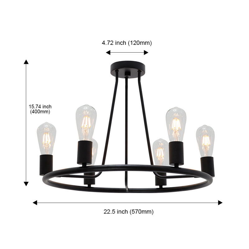 Dameron Semi Flush Mount