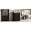 Meuble-lavabo de 24 po avec tiroir et deux portes à fermeture douce, armoire de rangement peinte moderne avec lavabo en céramique, meuble-lavabo simple élégant pour les petits espaces