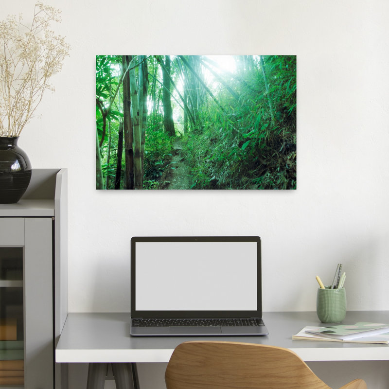 Forêt de bambou, art contemporain en bambou, Thaïlande, H 16 po x l 24 po