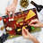 Ambesonne Fun Cutting Board Large Celebration Ribbon Multicolor