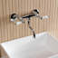Robinet de salle de bain mural 2 trous Kingston-101986835