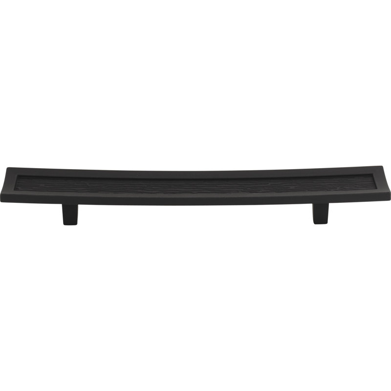 Matte Black Modern Bar Handle with Mounting Hardware