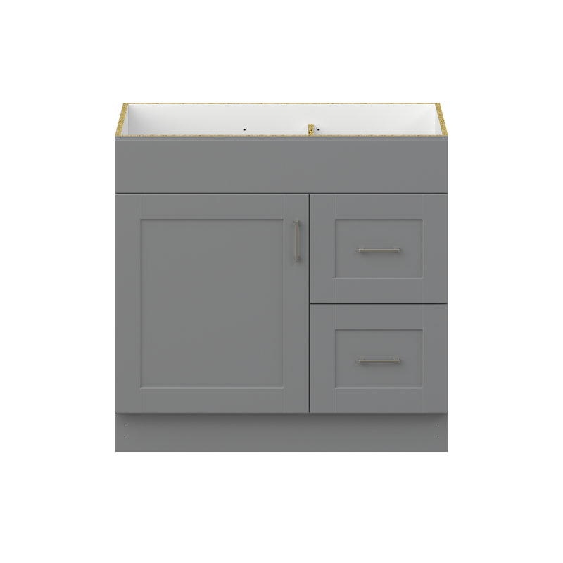 MagickWoods Hudson 36"W vanity base, Twilight Mist