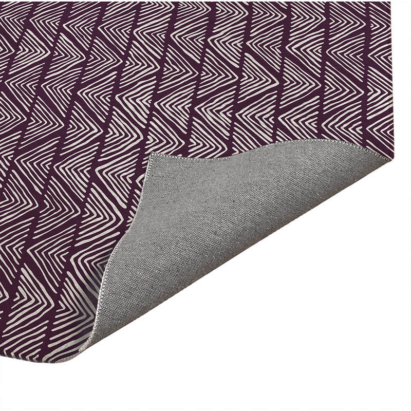 Tapis de cuisine Chev, Aubergine, Rectangle 5 pi x 7 pi
