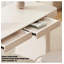 Bureau de style français en bois massif crème-110115693