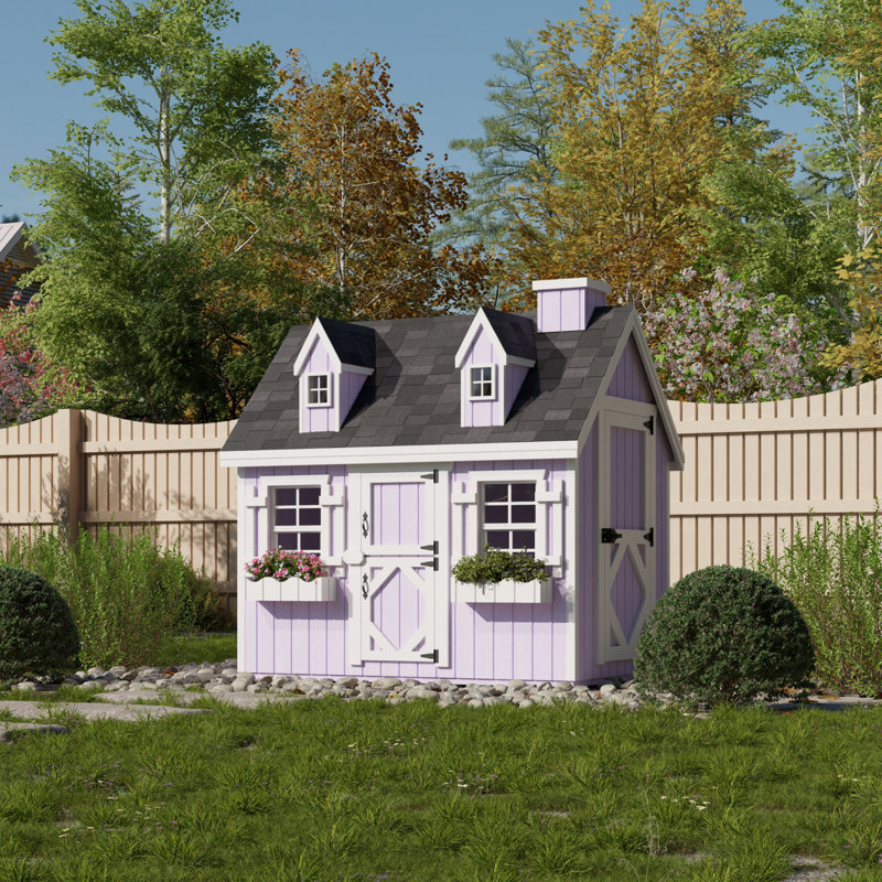 Cape Cod Outdoor Wood Playhouse, No, No, 4' x 6'