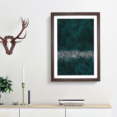 Sunlight upon a Pine Tree Forest - Picture Frame Graphic Art Print