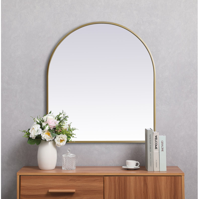 Miroir mural Sabine, Laiton, 30 po x 27 po