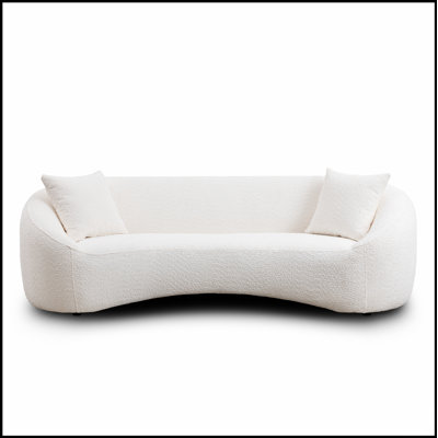 Canapé 93,31 pouces Minimalist Curved