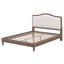 Base de lit tapissier grand format, tête de lit avec design classique à oreilles incurvées, pieds en bois massif rétro-1757787523