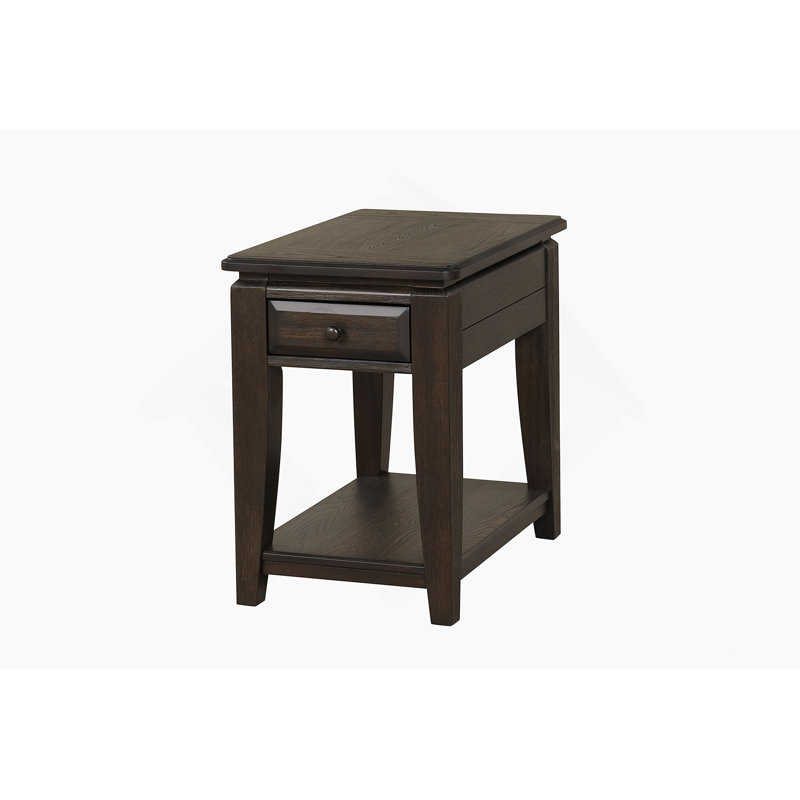 Traditional Chairside Table W/ Storage