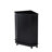 Black Bathroom Cabinet Triangle Corner Storage Cabinet With Adjustable Shelf Modern Style MDF Board