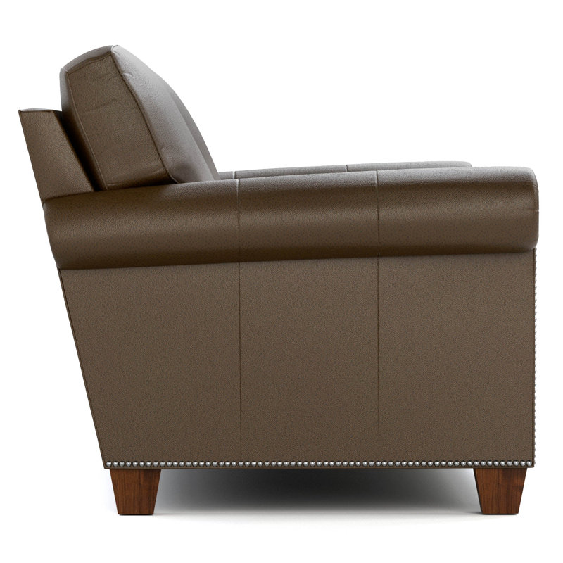 Causeuse Malden, Cuir véritable truffe Weston