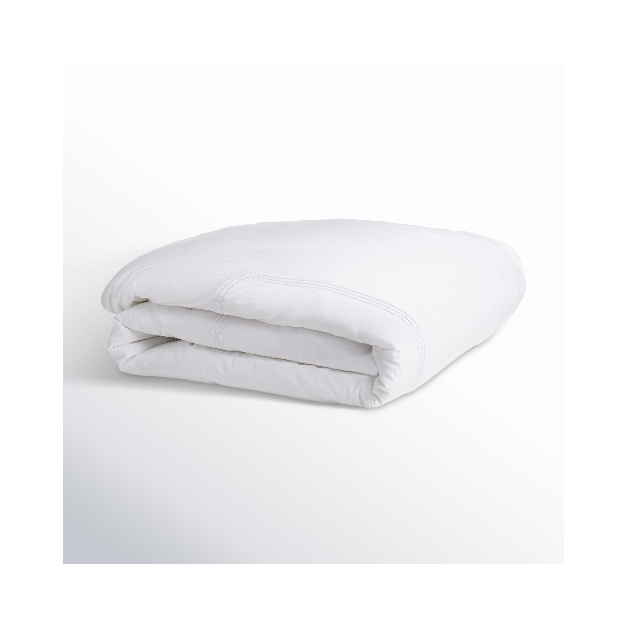 Rashmi TENCEL Percale Duvet Cover, White, Full/Queen Duvet Cover