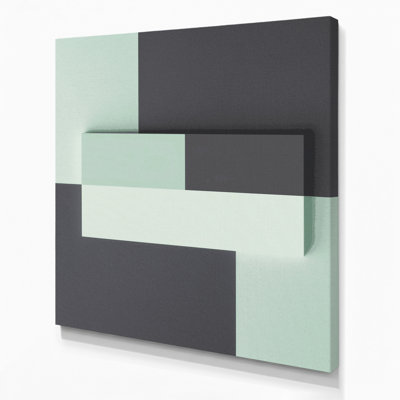 Art mural sur toile gris minimalisme