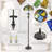 Tiffany Style Floor Lamp With Stained Glass Shade, Antique Pole Design, And Zipper Switch Control For Living Room, Study, Or Office Lighting