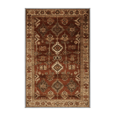 Machine Washable Turkish Brown Area Rug